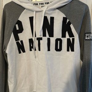 PINK NATION CROP SWEATSHIRT NEW WITHOUT TAGS